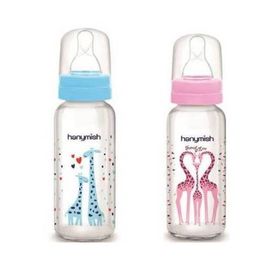 Hanymish 400 Mavi-Pembe 240 ml Cam Biberon