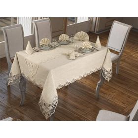 Hanzade 161680 Krem 26 Parça Masa Örtüsü