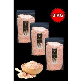 Hanzade Bitkisel 1 kg Granül Pembe Himalaya Tuzu (3 adet)