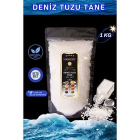 Hanzade Bitkisel 1 kg Tane Granül İyot İlavesiz Saf Deniz Tuzu