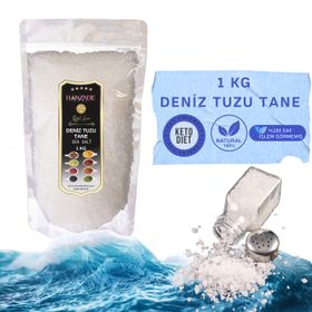 Hanzade Bitkisel 1 kg Tane Granül İyot İlavesiz Saf Deniz Tuzu