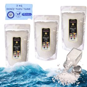 Hanzade Bitkisel 1 kg Tane Granül İyot İlavesiz Saf Deniz Tuzu