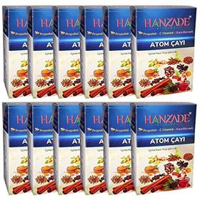 Hanzade Bitkisel 150 gr Propolisli C Vitaminli Kara Mürverli Atom Çayı Kış Çayı