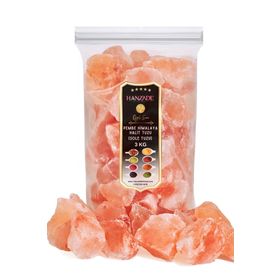 Hanzade Bitkisel 3 kg Şeffaf Berrak Halit Tuz Sole Tuzu