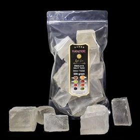 Hanzade Bitkisel 500 gr Pembe Şeffaf Berrak Halit Tuz Sole Tuzu