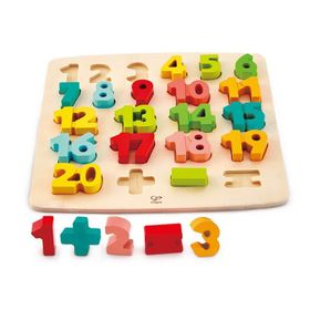 Hape 23 Parça Chunky Puzzle Matematik Yapbozu