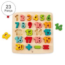 Hape 23 Parça Chunky Puzzle Matematik Yapbozu