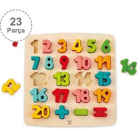 Hape 23 Parça Chunky Puzzle Matematik Yapbozu