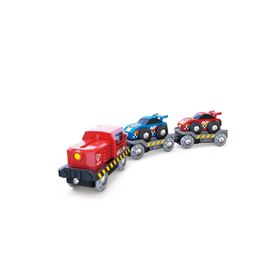 Hape Oyuncak Yarış Arabası Taşıma Treni Race Car Transporter