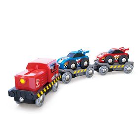Hape Oyuncak Yarış Arabası Taşıma Treni Race Car Transporter
