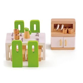 Hape Oyuncak Yemek Odası Eşya Seti Wooden Toys Dining Room