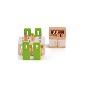 Hape Oyuncak Yemek Odası Eşya Seti Wooden Toys Dining Room