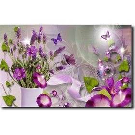 Happines Art A-1033 Çiçek Ve Vazo Temalı 50x70 cm Tablo