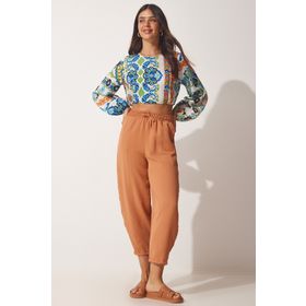 Happiness İst. CI00036 Kadın Açık Kiremit Ayrobin Şalvar Pantolon
