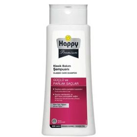 Happy 500 ml Premium Güçlü ve Parlak Saçlar Klasik Bakım Şampuanı