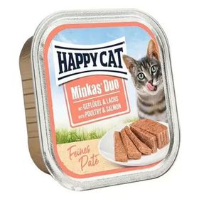 Happy Cat 100 Gr Minkas Duo Tavuklu ve Somonlu Kedi Yaş Maması