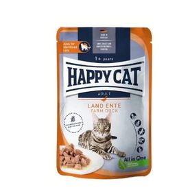 Happy Cat 85 gr Meat in Sauce Sterilised Ördekli Kısırlaştırılmış Kedi Yaş Maması