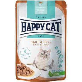 Happy Cat Deri ve Tüy Sağlığı Destekleyici Tavuklu 85 gr Yetişkin Kedi Konserve Maması