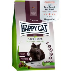 Happy Cat Kuzu Etli 1.3 kg Kısırlaştırılmış Yetişkin Kedi Maması