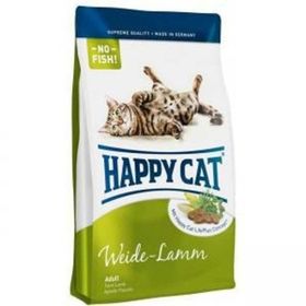 Happy Cat Weide Lamm 1 kg Kuzu Etli Yetişkin Kuru Kedi Maması