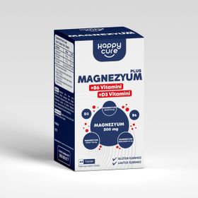Happy Cure Plus Magnezyum B6 D3 60 Tablet