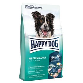 Happy Dog Fit Vital Kuzulu ve Kümes Hayvanlı Orta Irk 4 kg Yetişkin Köpek Maması