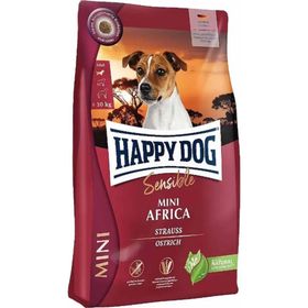 Happy Dog Mini Africa Hassas Köpekler İçin Devekuşu Etli Küçük Irk 4 kg Yetişkin Köpek Maması