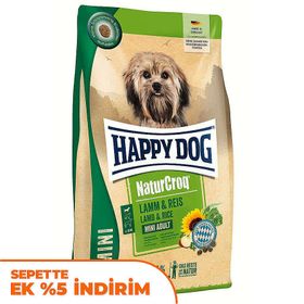 Happy Dog Mini NaturCroq Kuzu Etli Küçük Irk 4 kg Köpek Maması