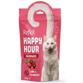 Happy Hour Calmnes Kuzu Eti ve Kızılcık Sakinleştirici 60 gr Kedi Ödülü