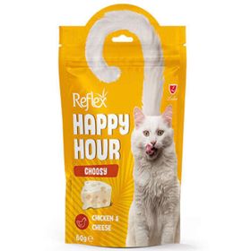 Happy Hour Choosy Tavuk Etli ve Peynir Seçici Kediler İçin 60 gr Kedi Ödülü