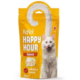 Happy Hour Choosy Tavuk Etli ve Peynir Seçici Kediler İçin 60 gr Kedi Ödülü