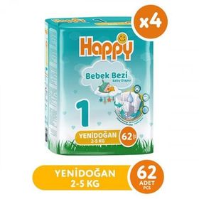 Happy No:1 Yenidoğan 248 Adet Bebek Bezi