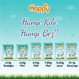 Happy No:5 Junior 156 Adet Bebek Bezi