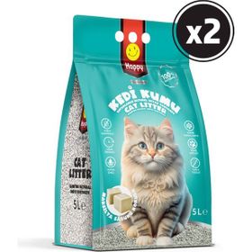 Happy Topaklanan Bentonit Marsilya Sabunlu 2x5 lt Kedi Kumu
