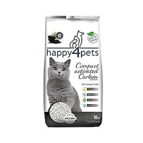Happy4pets Aktif Karbon Topaklaşan Bentonit 10 lt Kedi Kumu