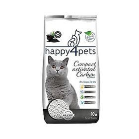 Happy4pets Aktif Karbon Topaklaşan Bentonit 10 lt Kedi Kumu