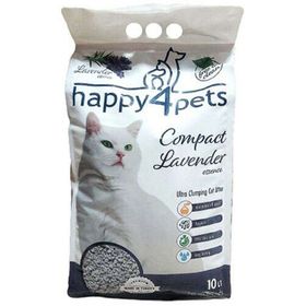Happy4pets Doğal İnce Taneli Lavantalı 10 lt Kedi Kumu
