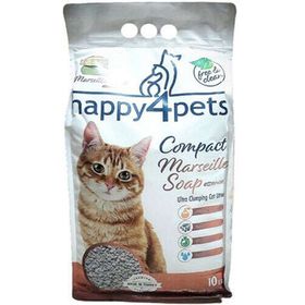 Happy4pets Doğal İnce Taneli Marsilya 10 lt Kedi Kumu