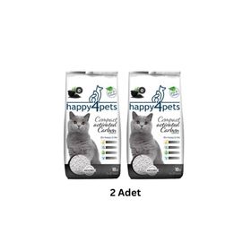 Happy4pets Topaklaşan Activ Carbon İnce Taneli 2x10 lt Kedi Kumu
