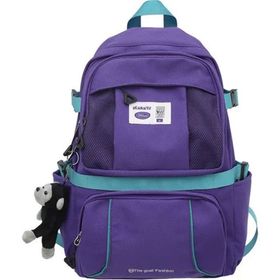 Happylifee GZ6684 Mor Kampüs Öğrenci Unisex Okul Çantası