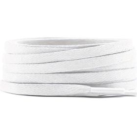 Hapshoe 80 cm Beyaz 5 mm Yassı Mumlu Ayakkabı Bağcığı