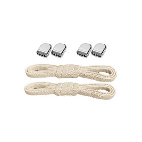 Hapshoe Akıllı Kilitli Ayarlanabilir 1 Çift Bej 6 mm Lastik Pratik Bağcık