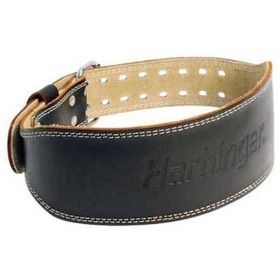 Harbinger Padded Leather Belt 4 inç Siyah Deri Ağırlık Kemeri