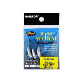 Harbor SH52 Bass Worm No:4/0 3 Pcs Jig Head İğne