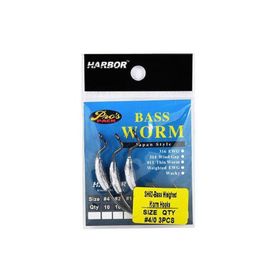 Harbor SH52 Bass Worm No:4/0 3 Pcs Jig Head İğne
