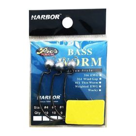 Harbor SH53 Bass Worm No:3/0 3 Pcs Jig Head İğne