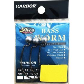 Harbor SH53 Bass Worm No:3/0 3 Pcs Jig Head İğne