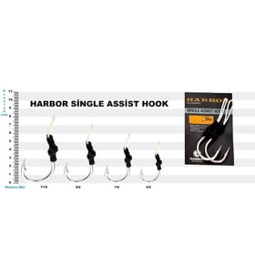Harbor Single Assist Hook No:9/0 3'lü Paket Olta İğnesi