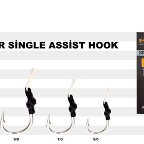 Harbor Single Assist Hook No:9/0 3'lü Paket Olta İğnesi