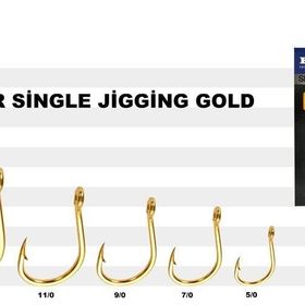 Harbor Single Jigging Gold No:11/0 3'lü İğne
